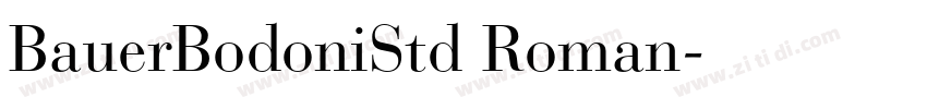 BauerBodoniStd Roman字体转换